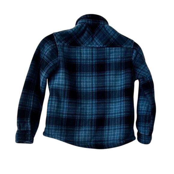 Member’s Mark Blue Plaid Sherpa Lined Flannel Shacket Boys Size M-Size 6/7 - Picture 3 of 12